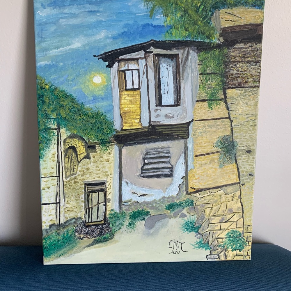 Hand made acrylic on canvas canvas